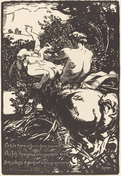 Centaur by Auguste Lepere