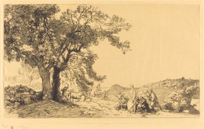 Christ on Palm Sunday Morning by Auguste Lepere
