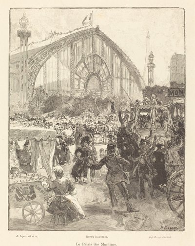 The Palace of Machines by Auguste Lepere