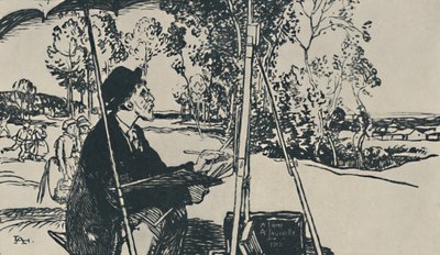 The Landscape Painter, 1919 by Auguste Louis Lepère