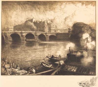 Le Pont Neuf by Auguste Lepere