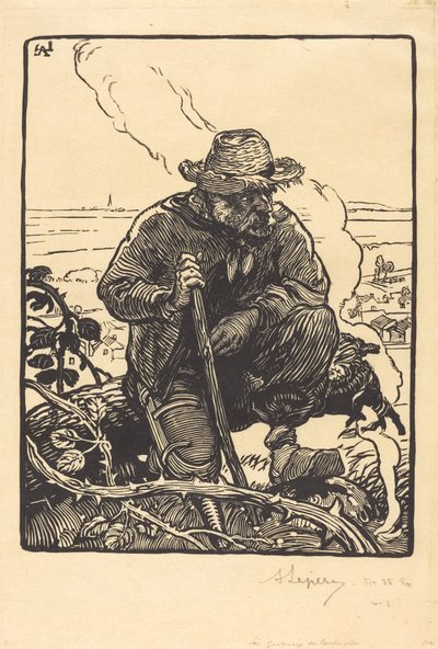 The Beggar of the Countryside by Auguste Lepere
