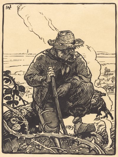 The Beggar of the Countryside by Auguste Lepere