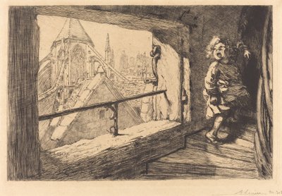 The Roofs of Saint-Severin by Auguste Lepere