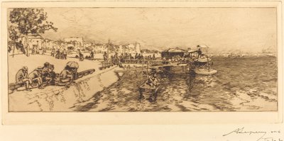 Pier of Bercy by Auguste Lepere