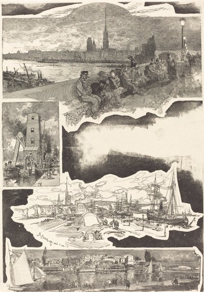 Rouen by Auguste Lepere