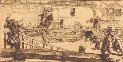 The Wash-house, 1891 by Auguste Lepere