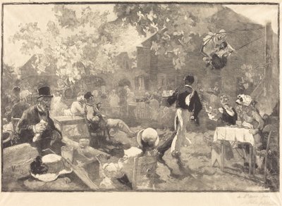 Au coq des bruyeres by Auguste Lepère after Daniel Vierge