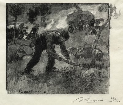 Heather Pullers by Auguste Louis Lepère