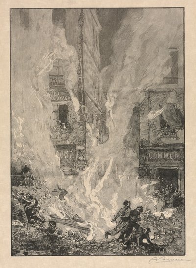 City Fire by Auguste Louis Lepère