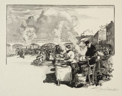 Debarcadère des bateaux-omnibus by Auguste Louis Lepère