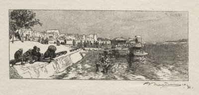 Embarcadère at Bercy by Auguste Louis Lepère