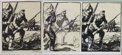 Russian Infantry, 1914 by Auguste Louis Lepère