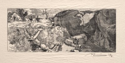 The Sandstone Quarry by Auguste Louis Lepère