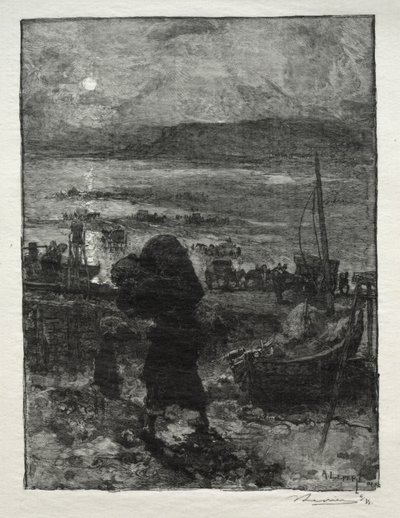 The Sand Harvest by Auguste Louis Lepère