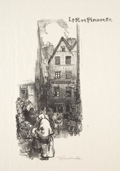 Rue Pirouette by Auguste Louis Lepère