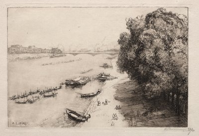 La Seine au Pont Nationale by Auguste Louis Lepère