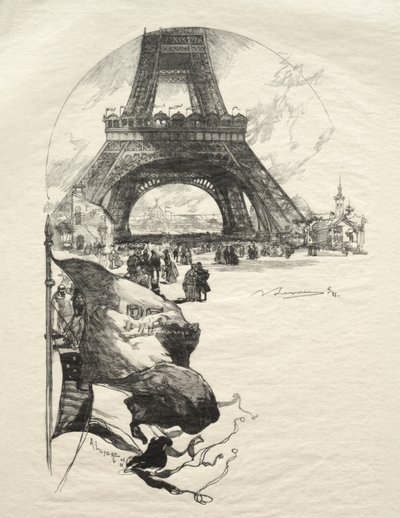 The Eiffel Tower by Auguste Louis Lepère