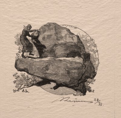 The Rock That Trembles by Auguste Louis Lepère