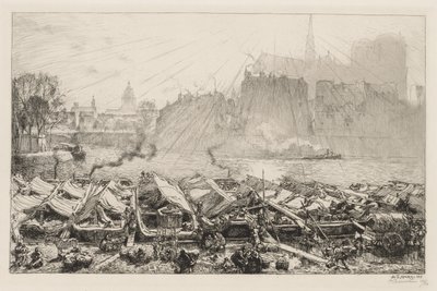 The Great Apple Market by Auguste Louis Lepère