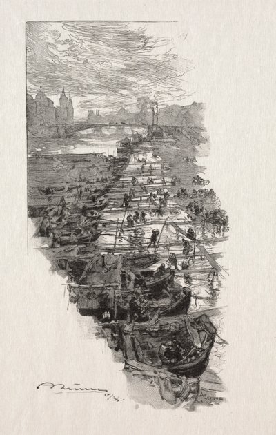 The Apple Market by Auguste Louis Lepère