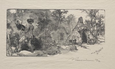 The Charcoal Burners by Auguste Louis Lepère