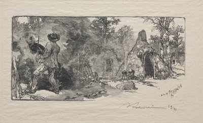 Les Charbonniere, 1887 by Auguste Louis Lepère