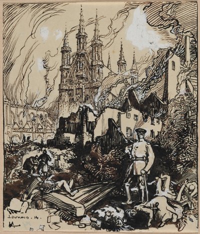 Louvain by Auguste Louis Lepère