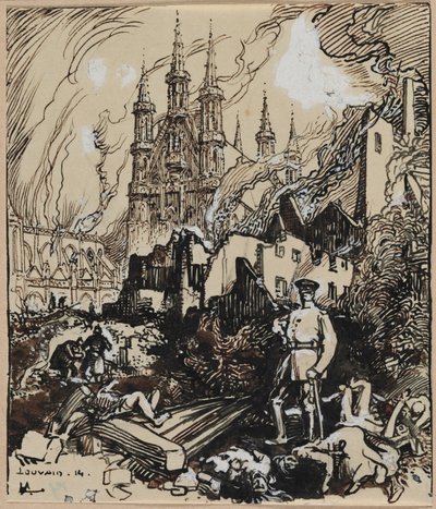 Louvain by Auguste Louis Lepère