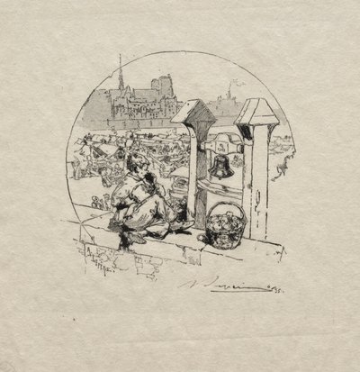 Apple Market, No. 2 by Auguste Louis Lepère
