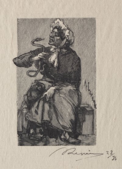 Snake Merchant by Auguste Louis Lepère