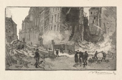 Place Gerson and Rue Restot by Auguste Louis Lepère