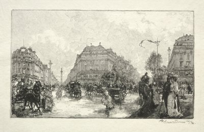 Opera Square by Auguste Louis Lepère