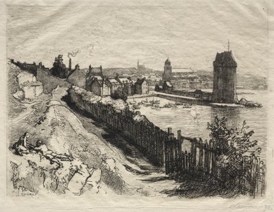 Porte de St. Servan by Auguste Louis Lepère