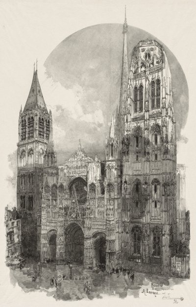 Rouen Illustrated: The Cathedral of Rouen by Auguste Louis Lepère