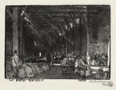 Rouen Illustrated: The Halle aux Blés by Auguste Louis Lepère