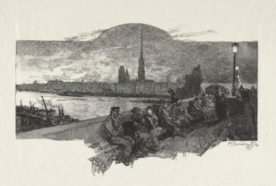 Rouen Illustrated: The Stone Bridge by Auguste Louis Lepère
