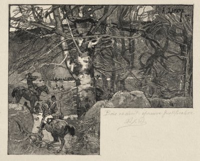 A Hunt at Mount Gérard by Auguste Louis Lepère