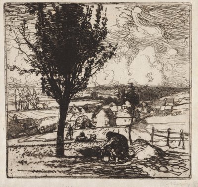 View of Jouy-le-Moutier by Auguste Louis Lepère