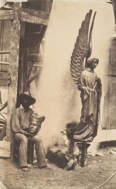 Angel of the Passion, Sainte-Chapelle, Paris, 1853-1854 by Auguste Mestral