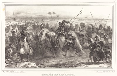 Crusaders on Campaign by Auguste Raffet