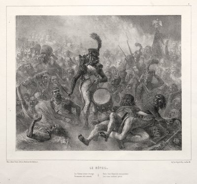 The Album of 1832: Awakening by Auguste Raffet