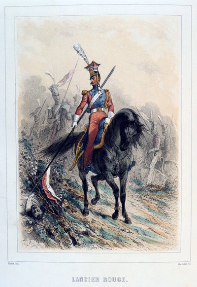 Red Lancer, 1859 by Auguste Raffet