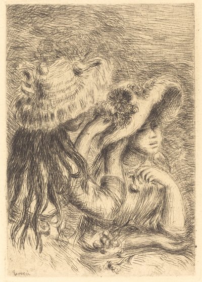 The Hat Pin by Auguste Renoir