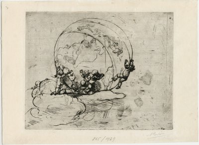 Amoretti Guiding the World by Auguste Rodin