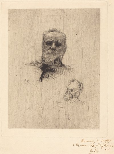 Victor Hugo, Front View by Auguste Rodin