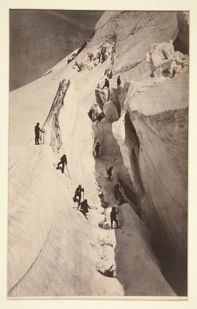 Mont Blanc, La Crevasse by Auguste Rosalie Bisson