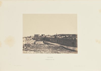Jerusalem. Fortress of Zion by Auguste Salzmann