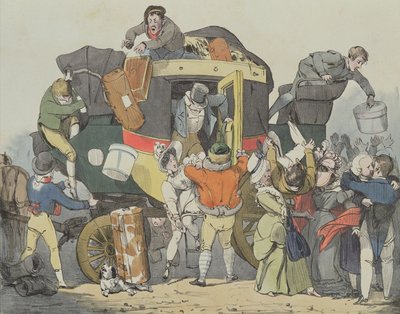 The Inconvenience, 1826 by Auguste Xavier Leprince