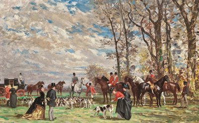 Hunting by Auguste de Molins
